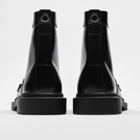 ZARA LACE-UP BOOTS - Picture 3 of 6
